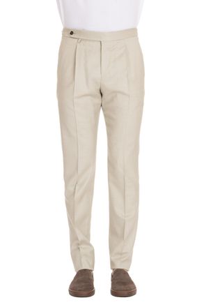Pantaloni Torino Wool-Silk-Linen Gentleman Fit Trousers