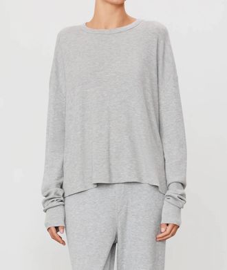 &Eacute;terne Oversized Thermal Sweatshirt In Heather Grey