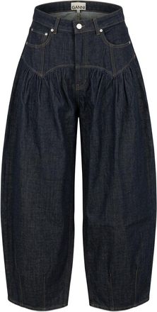 Ganni Slub Denim Corset Jeans