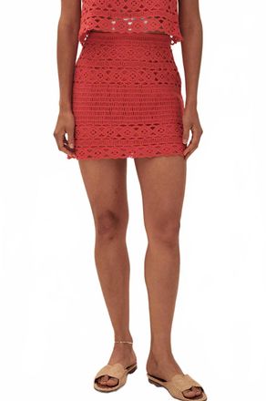 Saylor Samia Mini Skirt In Poppy