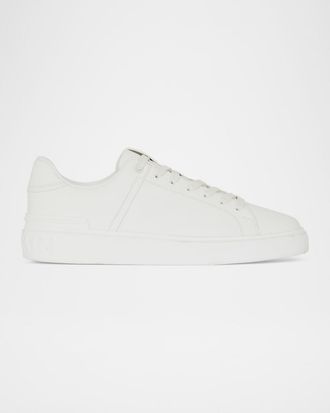 Balmain Mens B-Court Leather Low-Top Sneakers