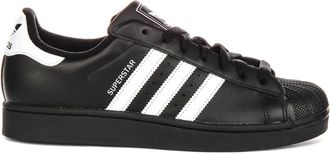 adidas Superstar II Leather Trainers - Heren - Skateschoenen - Zwart - 44 EU - Leer - Fitness