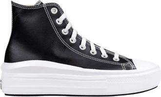 Converse Schoenen, Dames, Zwart, 37 1/2 EU, Leer, Chuck Taylor All Star Move Platform