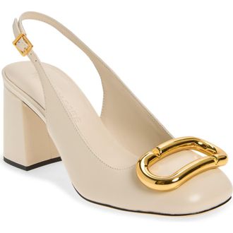 Marc Jacobs The Pop J Marc Slingback Pump in Cloud White at Nordstrom, Size 11Us