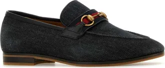 Gucci Denim with Logo Hardware Loafer - Black