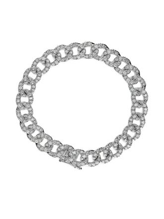 Leo Pizzo 18K white gold Groumette diamond bracelet - Silver