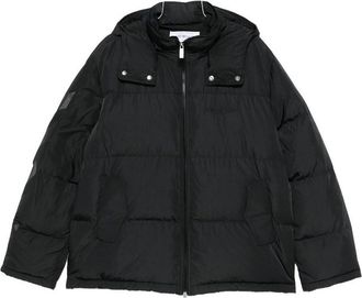 Off-white Black Short Down Jacket With Iconi Arrows