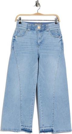 Democracy Wide Leg Step Hem Jeans in Light Blue Artisanal at Nordstrom Rack, Size 14P