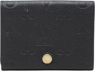 Louis Vuitton Pre-owned Wallets, male, Black, Size: ONE SIZE Pre-owned Monogram Empreinte Card Case