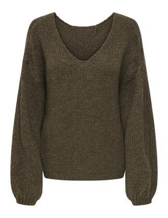 Jacqueline de Yong JdY Womens Jdydinea dinea L/S Reversible pullov. KNT Noos, Shitake, XXL