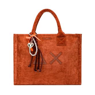 Sun 68 Cali Midi Bag Velvet - Dames - Tassen - Bruin - Maat: ONE Size Velours