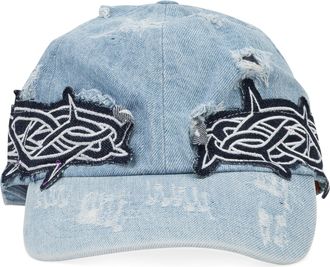 Who Decides War by Ev Bravado BLUE THORNED BASEBALL CAP