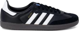 adidas Zwarte Leren Sneaker - Heren - Sneakers - Zwart - 43 1/3 EU - Leer - Schoenen