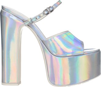 Valentino Garavani Sandali Donna Vernice Argento