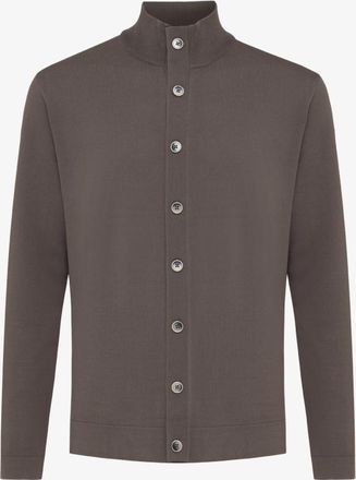 Gentiluomo Cool Dry Cardigan | Bruin