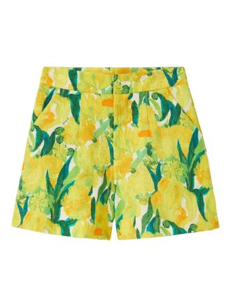 La DoubleJ Good Butt floral-print shorts - Yellow