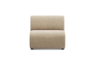 Castlery Auburn Armless Sofa Customized, (Washed Chenille) Sand, Machine Washable, Modular for Sofas, Castlery Brand