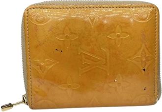 Louis Vuitton Pre-owned Leather Wallet - Dames - Vintage Accessoires - Geel - ONE Size - Leer - Vintage