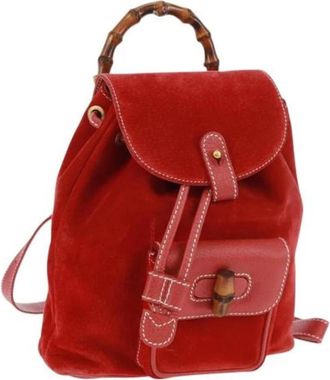 Gucci Pre-owned Rugzak - Dames - Vintage Rugzakken - Rood - ONE Size - Vintage