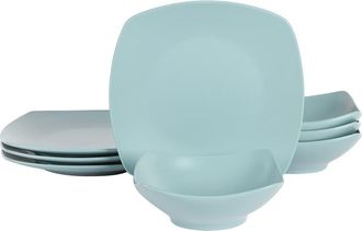 Gibson Home Zen Buffetware 8 Piece Fine Ceramic Dinnerware Set in Blue at Nordstrom