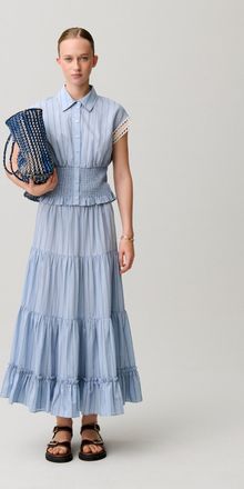 Claudie Pierlot Chemise ray&eacute;e sans manches