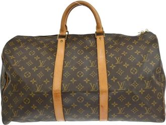 Louis Vuitton Pre-owned Weekend Bags, female, Brown, Size: ONE SIZE Pre-owned Keepall Travel Bag
