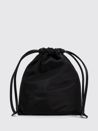 Twinset Mini borsa a secchiello in raso con cristalli e coulisse
