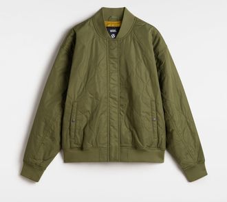 Vans Bomberjacke VANS BENNETTQUILTEDBOMBER, Damen, Gr. L (40), lodengr&uuml;n, Obermaterial: 100% Polyester, Jacken Bomberjacke