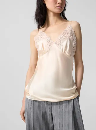 Stella McCartney Womens Lace and pure silk Cami Top