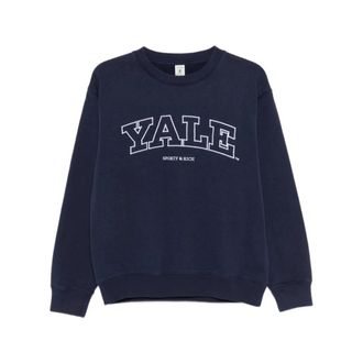 Sporty & Rich Sweater met ronde hals - Dames - Sweatshirts - Blauw - XL - Hoodies & sweatvesten