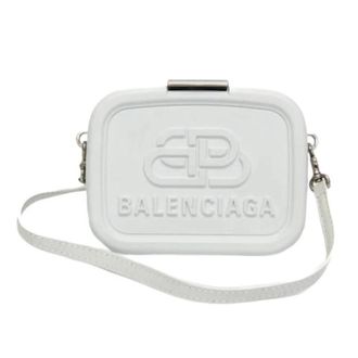 Balenciaga Pre-owned Lunchbox Mini Case 638324 - Dames - Vintage Schoudertas - Wit - ONE Size - Leer - Vintage