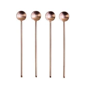Be Home Thin Rose Long Spoon - Set of 4 in Gold at Nordstrom
