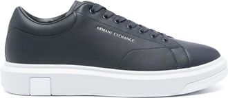 A|X Armani Exchange Sneakers in pelle con logo - Blu