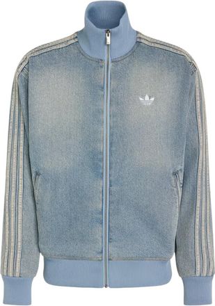 adidas Firebird Adicolor Denim Track Top Asia Sizing Worn Blue Denim KS4970