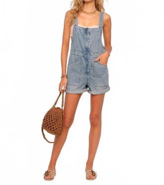 Heartloom Destiny Denim Overalls In Ocean
