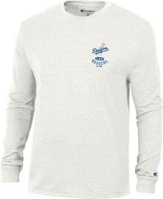 Champion Mens Champion White Los Angeles Dodgers Cooperstown Winning Tradition Tri-Blend Long Sleeve T-Shirt at Nordstrom, Size Xx-Large