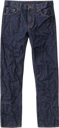 Nudie Jeans Gritty Jackson doorweekteeps - Heren - Regular Fit Jeans - Blauw - W34 - Katoen - Jeans