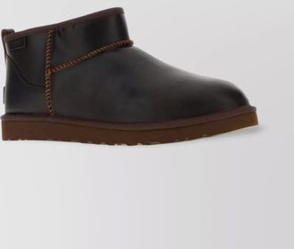 UGG round toe flat sole ankle boots