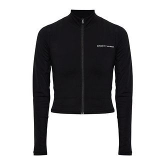 Sporty & Rich Felpa della collezione The Essentials - - Sport - Donna - Nero - L