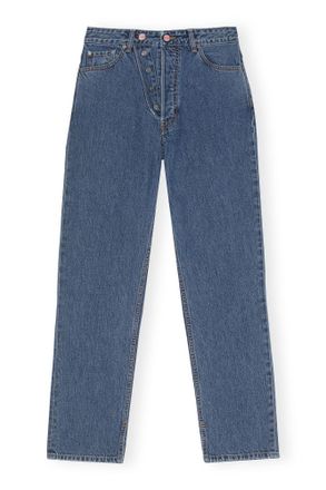 Ganni Blue Figni Jeans - Size 26W/34L Organic Cotton