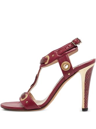 Jimmy Choo London 100mm T-bar sandals - Red
