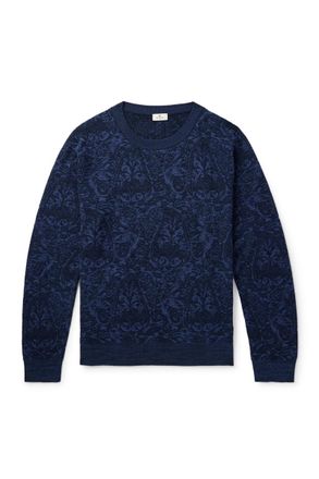 Etro Jacquard-Knit Cotton-Blend Sweater