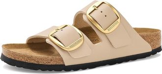 Birkenstock Arizona Big Buckle - Birki Womens Dress Sandals Sandcastle : EU 42 (US Womens 11-11.5) Narrow, Faux Leather