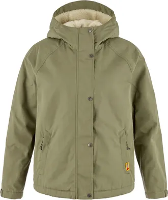 Fj&auml;llr&auml;ven Womens Vardag G-1000 Pile Jacket Green XS