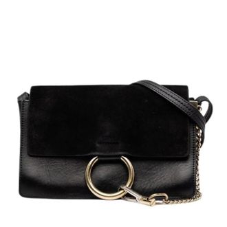 Chlo&eacute; Pre-owned Faye Crossbody - Dames - Pre-owned - Zwart - Maat: ONE Size Leer