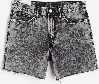 H&M 90s Regular Denimshorts - Vintage-Schwarz