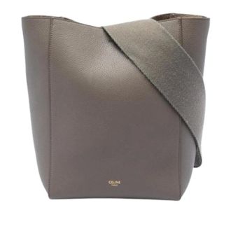Celine Pre-owned Small Seau Sangle Bag - Dames - Pre-owned - Bruin - Maat: ONE Size Leer