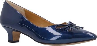 J. Rene&eacute; Calinda Kitten Heel Pump in Navy at Nordstrom, Size 8.5