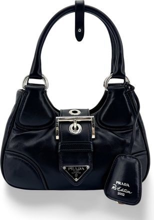 Prada Moon Padded Napa Leather Bag Black