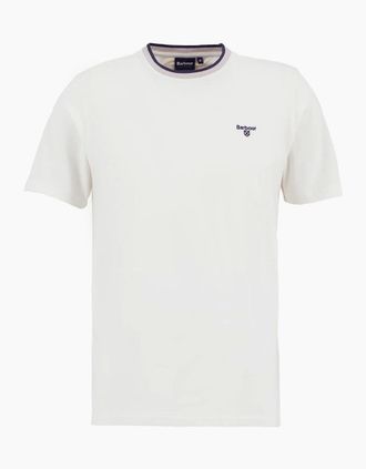 Barbour Mens Barbour Cornsay Tailored T-Shirt - White - Size: 42